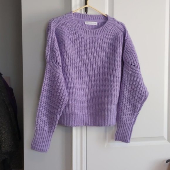 Lavender Crew Neck Sweater - Picture 1 of 5